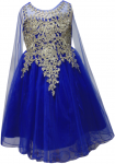 GIRLS DRESSY DRESS (0515748) ROYAL BLUE